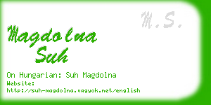 magdolna suh business card